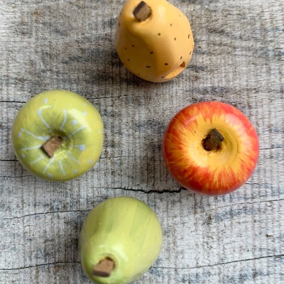 Holzknöpfe versch. Früchtchen zur Auswahl JIM KNOPF