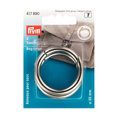 Prym Taschenringe 2er Pack 35 mm VERSCHIEDENE FARBEN ZUR Auswahl