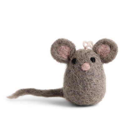 Mini Maus - 3 Stück aus Filz - handgefilzt - fairer Handel Handarbeit