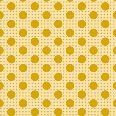 Tilda Stoff MEDIUM DOTS Flaxen Yellow BAUMWOLLE