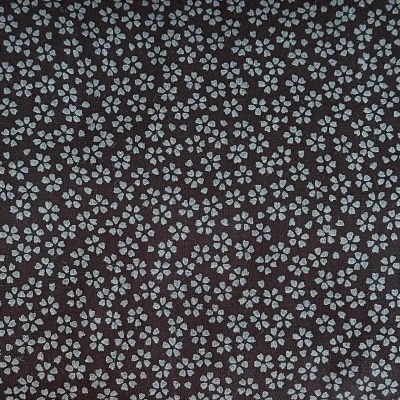 Baumwolle von Sevenberry Japan schwarz grau BLÜTEN