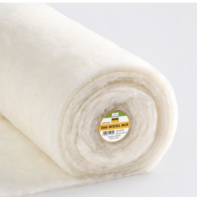WOOL MIX Vlies leichtes, weiches Naturfaser-Volumenvlies für Decken, Quilts und Kleidung