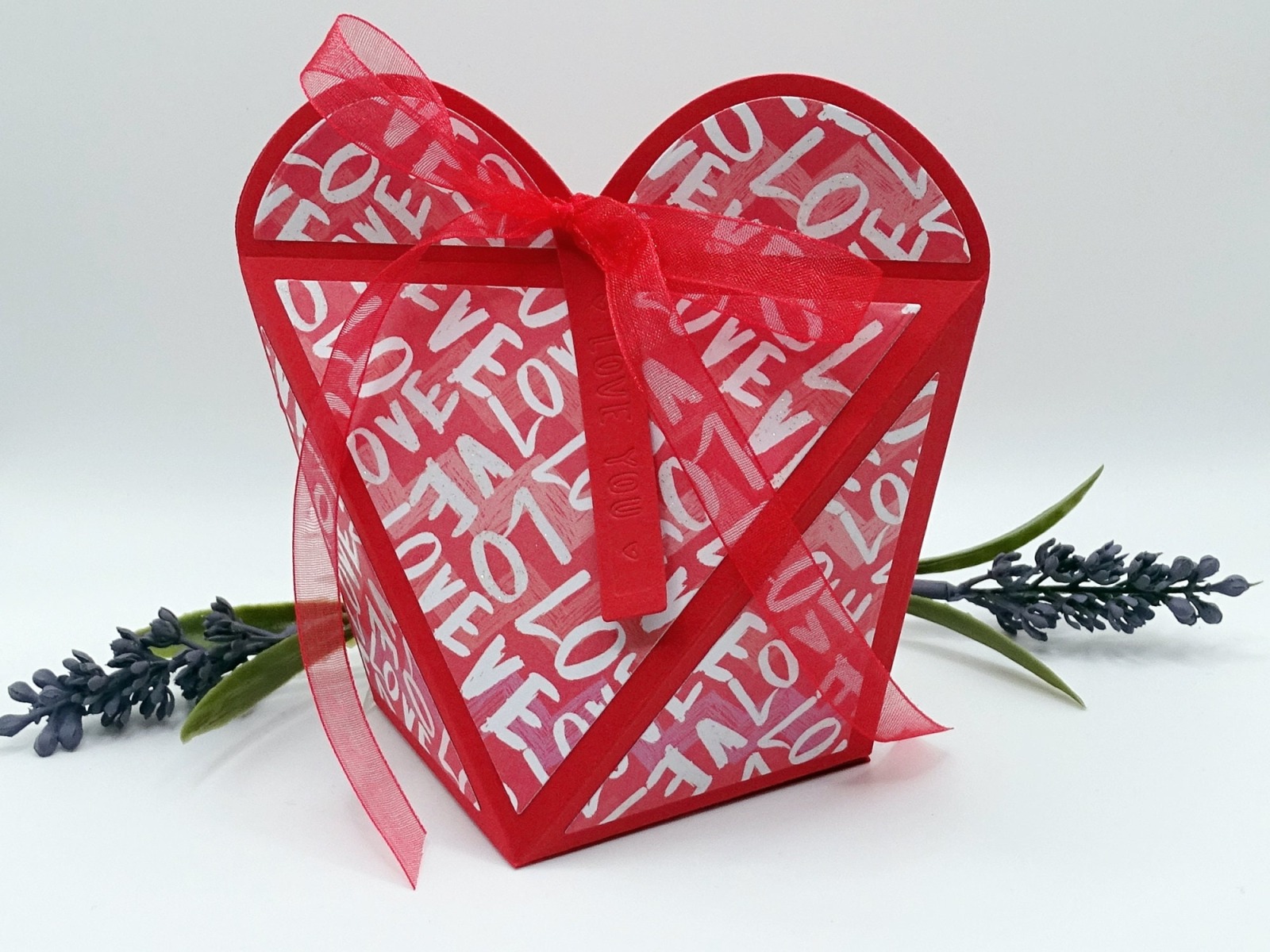 Geschenkverpackung Herzbox