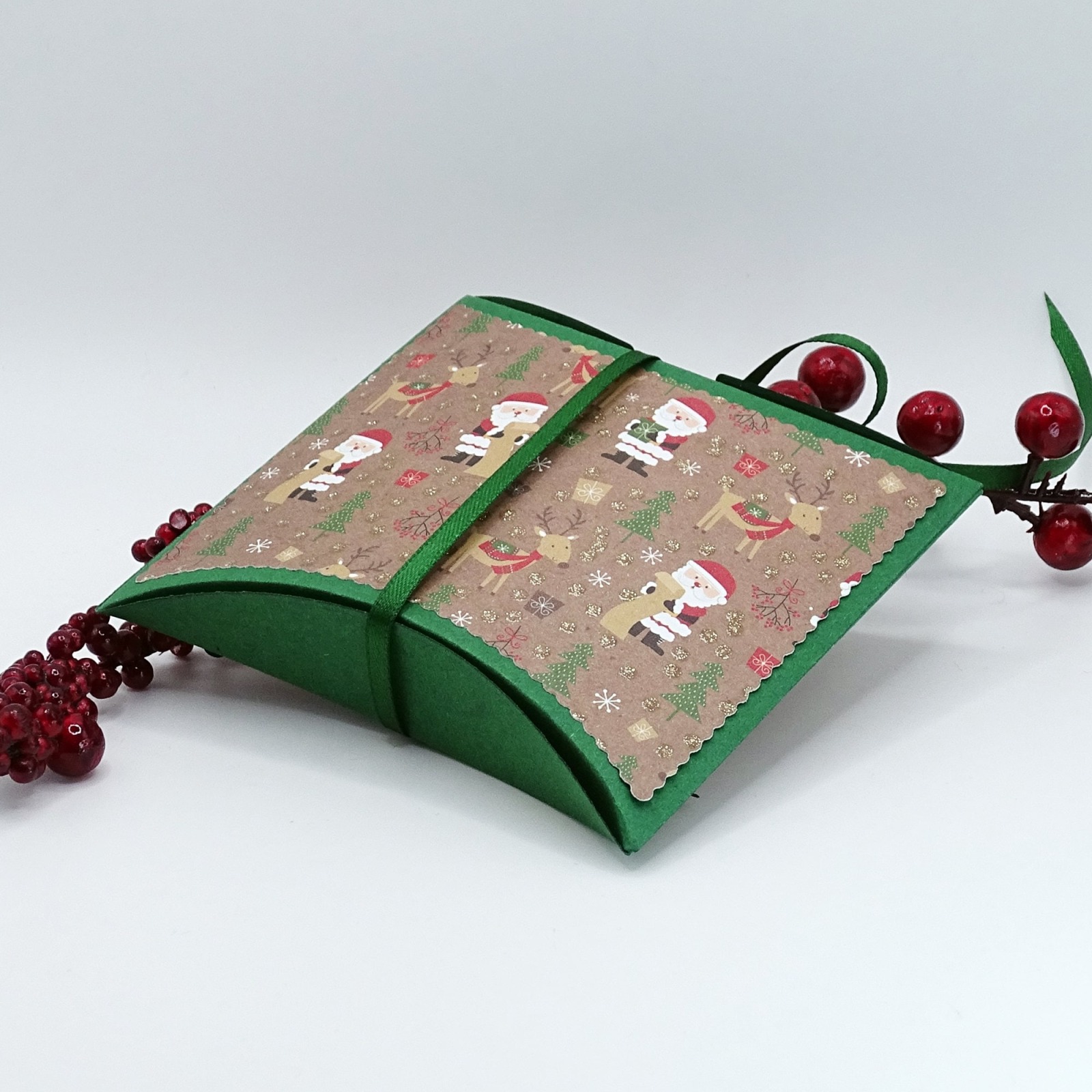 Pillow-Box Weihnachten, Geschenkbox, Geschenkverpackung Weihnachten 5