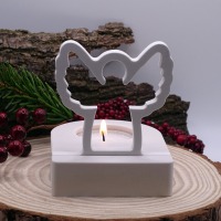 Teelichthalter mit Einschieber | Engel | Dekoration Weihnachten