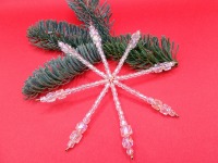 großer Perlenstern - Deko Perlenstern Weihnachten - Schmuck Tannenbaum