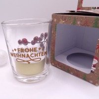 Weihnachtsteelicht mit Teelichtbotschaft in einer Geschenkbox 4