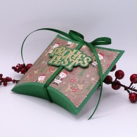 Pillow-Box Weihnachten, Geschenkbox, Geschenkverpackung Weihnachten 4
