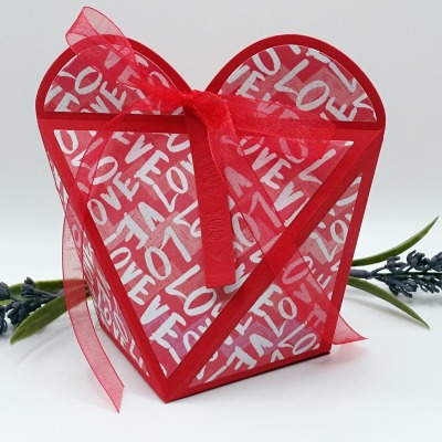 Geschenkverpackung Herzbox
