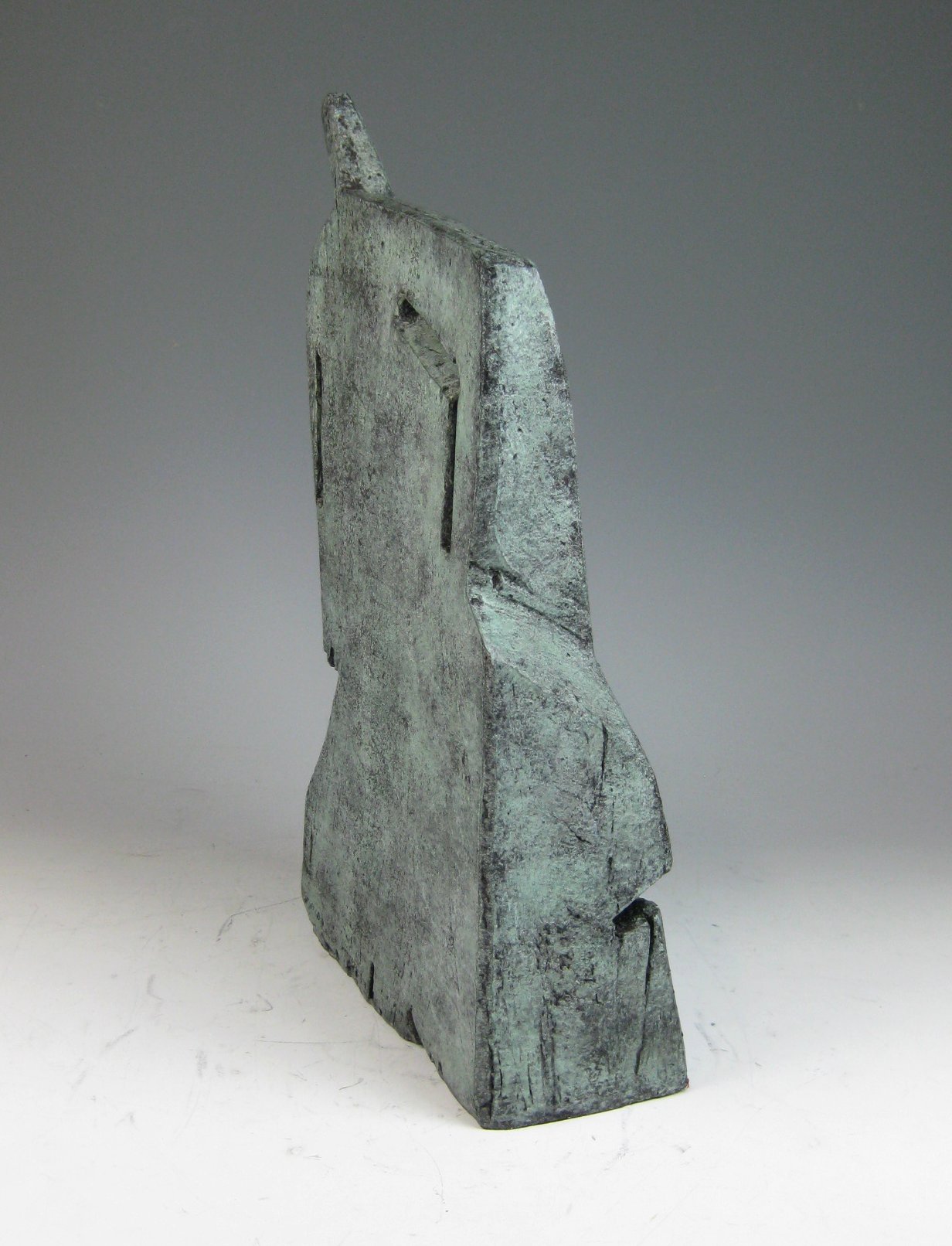 abstrakte Frau - Akt Kettensägen - Bronzeskulptur 3