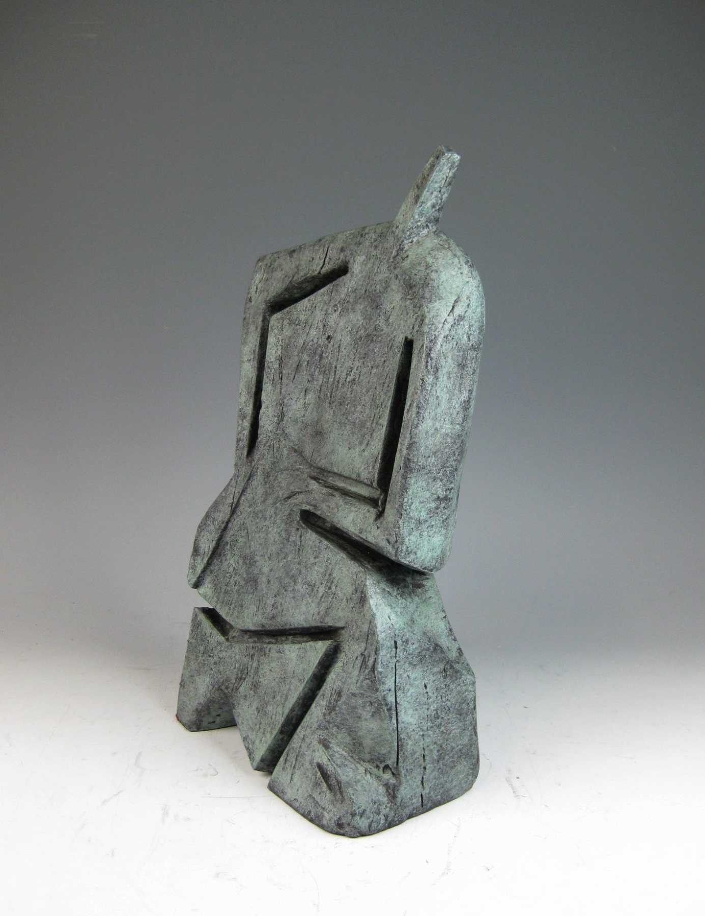 abstrakte Frau - Akt Kettensägen - Bronzeskulptur 6