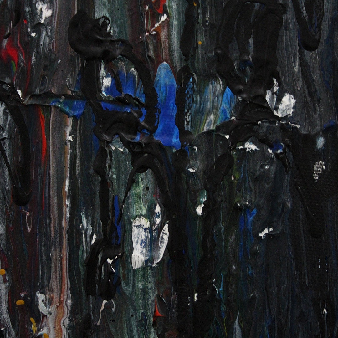 Abstrakte Leute, Original, Pouring 2 x 80x40x4 cm Leinwand, Stadtleben, abstrakte Kunst,Malerei, 10