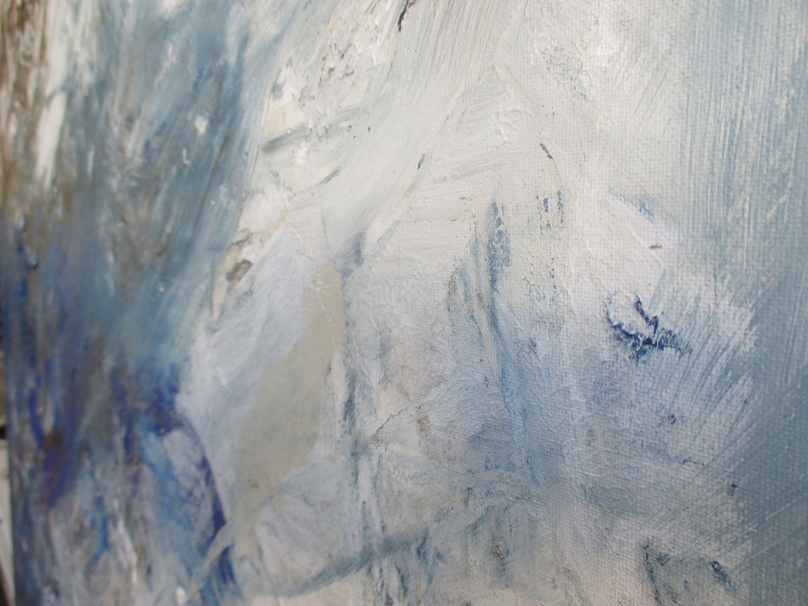 blaue Weite, abstraktes Acrylbild , Canvas, Original Sonja Zeltner-Müller 8