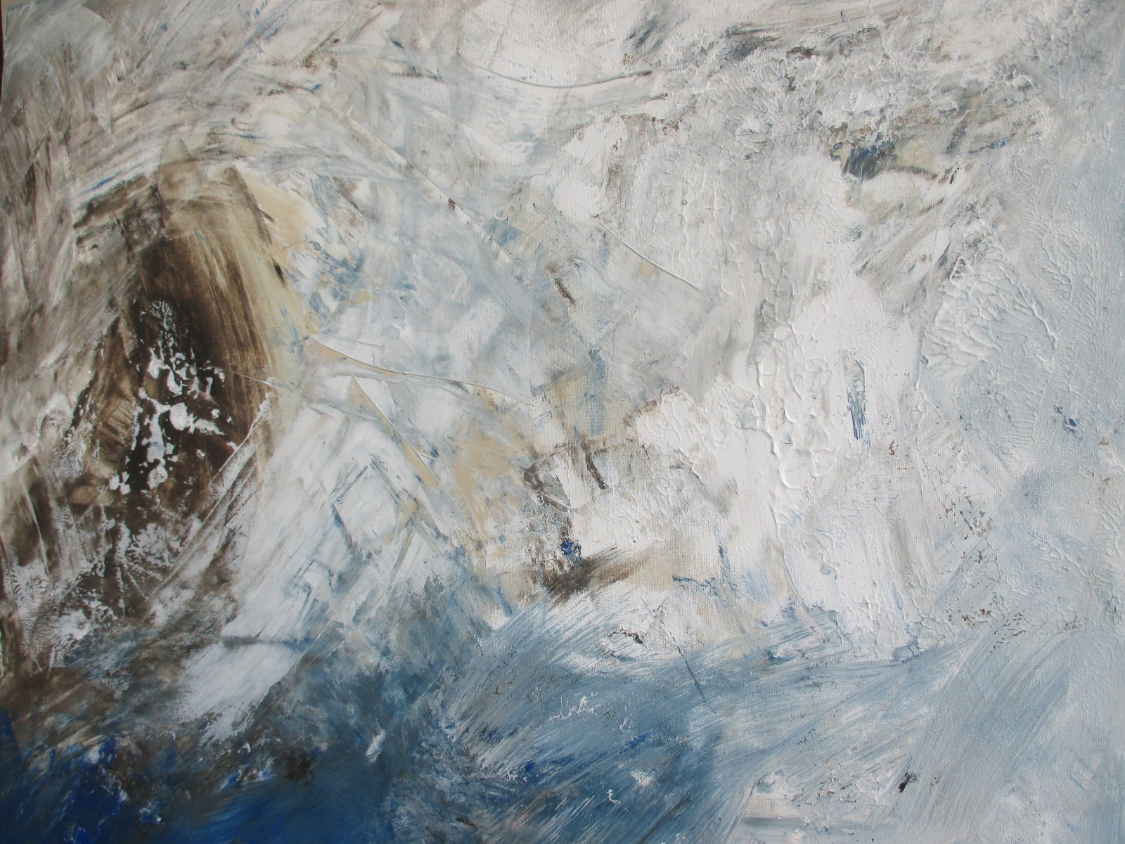 blaue Weite, abstraktes Acrylbild , Canvas, Original Sonja Zeltner-Müller 4