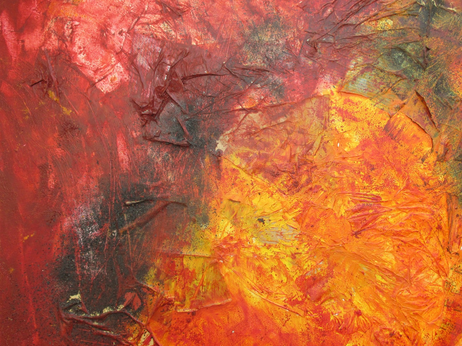 abstrakt rot , abstraktes Ölbild , Canvas, Original Sonja Zeltner-Müller 3