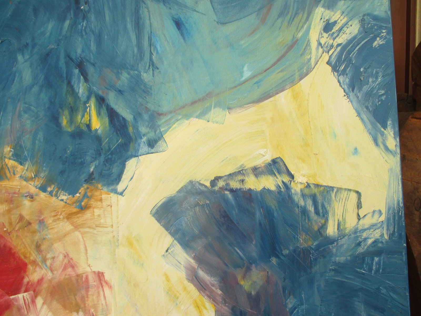 abstrakt blau , abstraktes Ölbild , Canvas, Original Sonja Zeltner-Müller 4