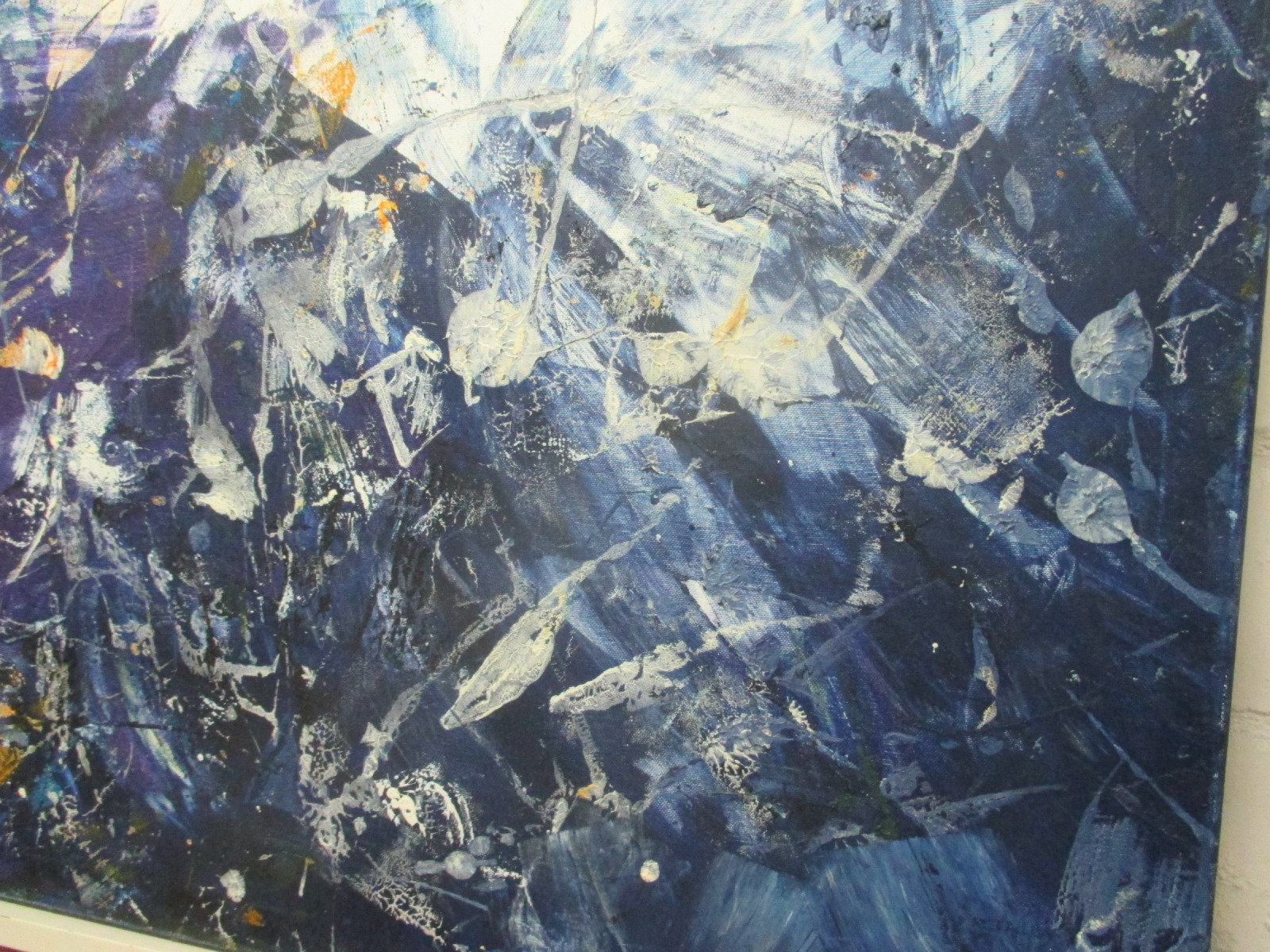 abstrakt blau , abstraktes Ölbild , Canvas, Original Sonja Zeltner-Müller 4