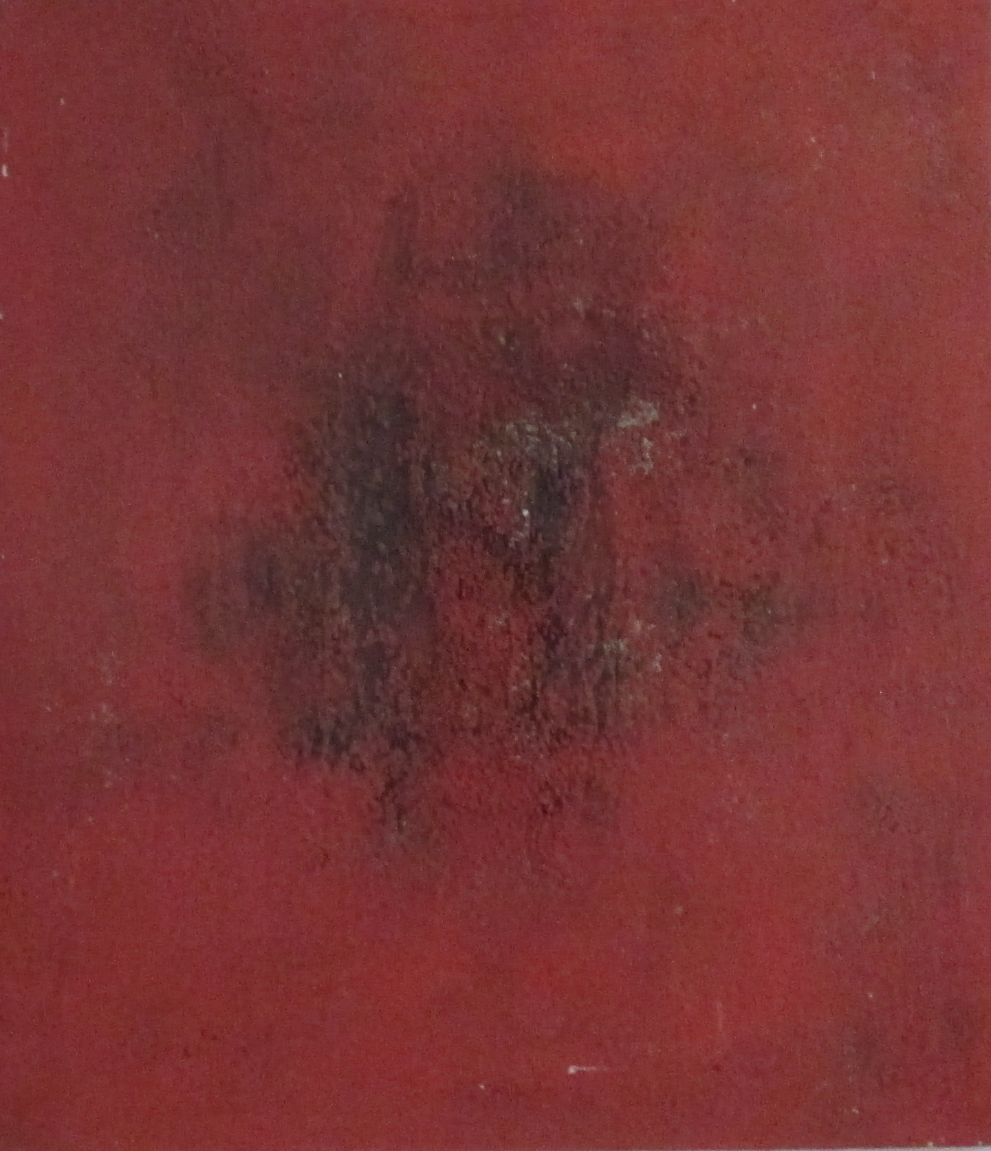 Monochromes rotes Materialbild aus den 80ern 80x70 cm