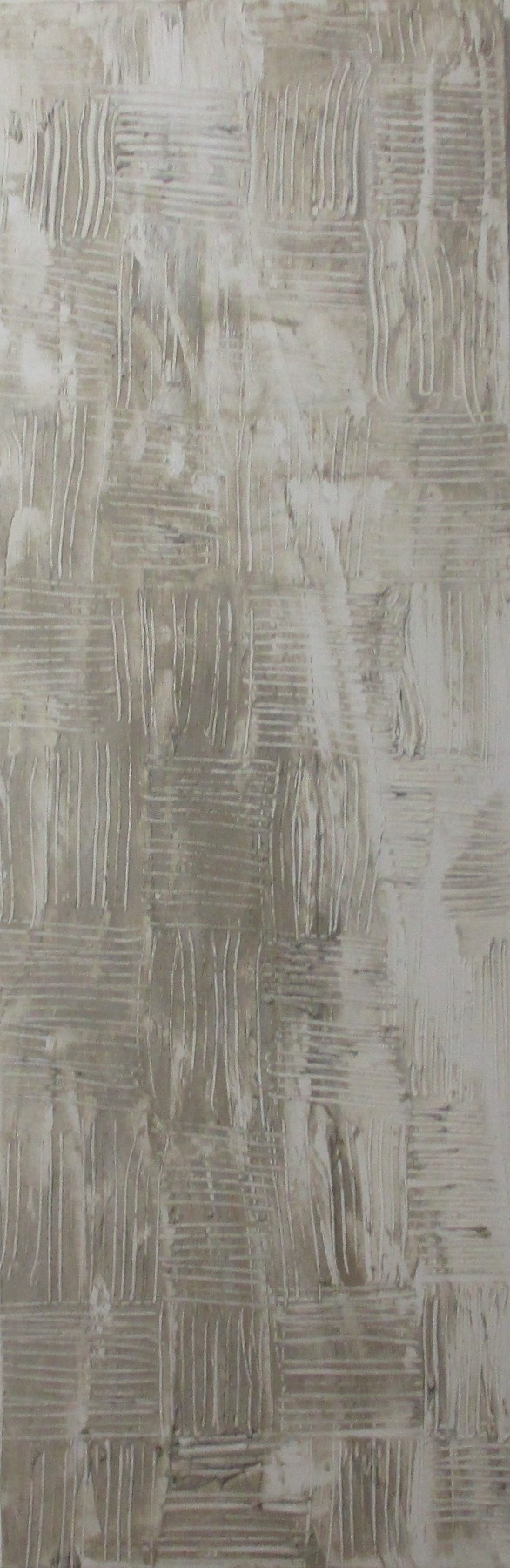 monochromes Strukturbild Relief Texture art weiss grau Sandbild 40x50x4cm 2