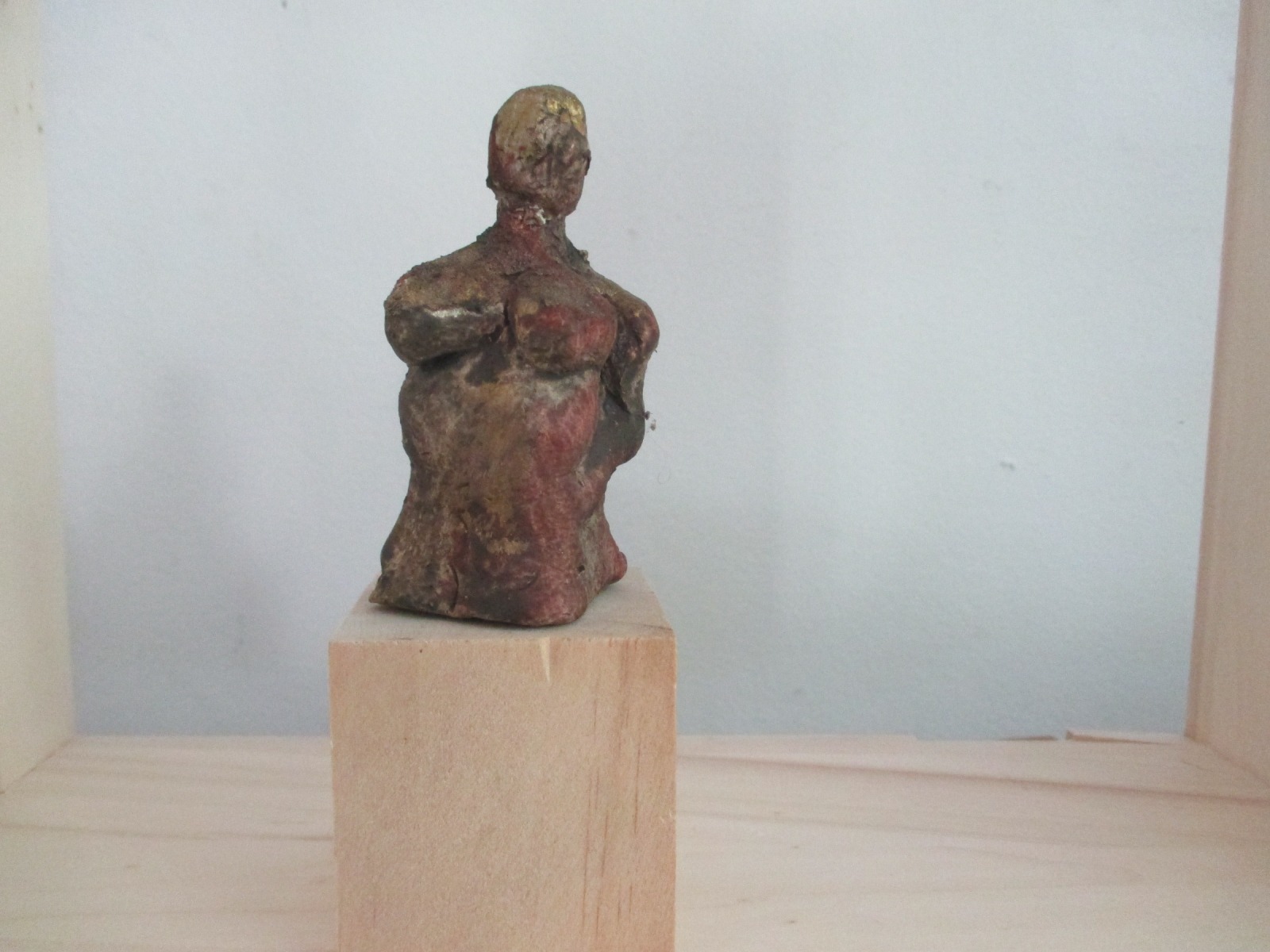 Kniende Original Skulptur kleines Urweib - little Nude Einzelstück