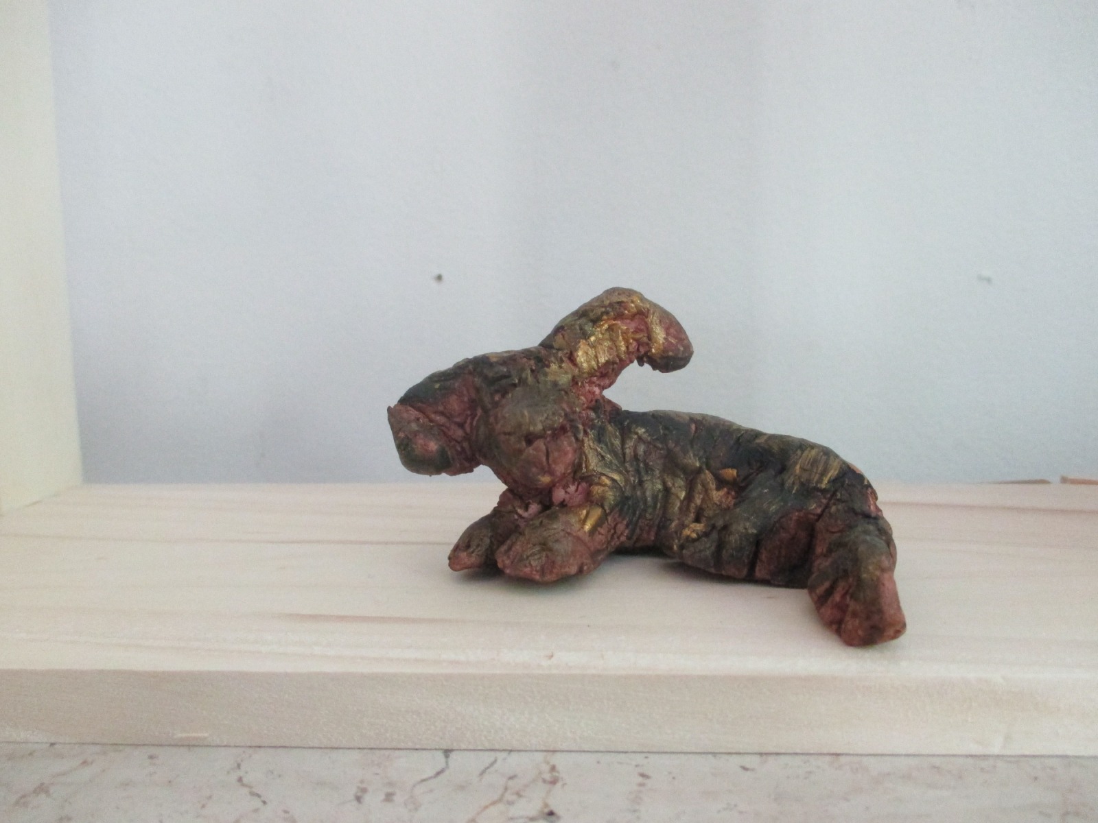kleiner Hund Original Skulptur little sculptures Einzelstück 2