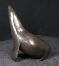 Seehund - Kettensägenmodell - Bronzeskulptur 7