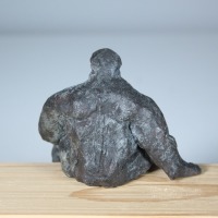 Bronze, abstrakt, Mann, signiert, Sonja Zeltner-Müller, Kunst, modern art, Skulptur, wetterfest,