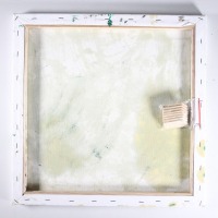 grüne Fische Küchenbild Leinwand orig Malerei Zeichnung 40x40 cm 6
