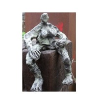 Bronze, abstrakt Frau, signiert, Sonja Zeltner-Müller, Kunst, moderne Skulptur, wetterfest, 7er