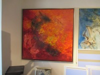 abstrakt rot , abstraktes Ölbild , Canvas, Original Sonja Zeltner-Müller 7
