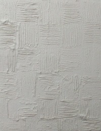 monochromes Strukturbild Relief Texture art weiß Sandbild 40x50x4cm 2
