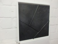 monocrome Strukturbilder in schwarz oder weiss - Texture art Sandbild 40x40x2cm 6