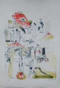 Steindruck Zeichnungen in Original-Lithographie auf 78x53cm auf Künstlerpapier