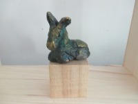kleiner Esel Original Skulptur little sculptures Einzelstück