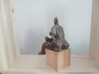 Original Skulptur kleines Urweib - little Nude Einzelstück 3
