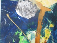 abstrakt blau , abstraktes Ölbild , Canvas, Original Sonja Zeltner-Müller 5