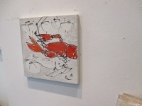 Hummer in Original-Malerei auf 30x30 cm Leinwand, Acryltusche 4