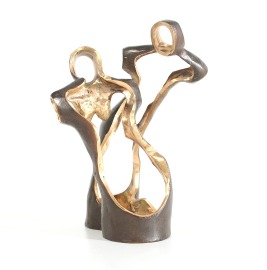 Paar im Tanz - Bronzeunikat Einzelstück