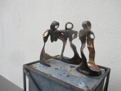 Drei Grazien - Bronzeunikat Einzelstück