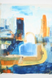 Toscana abstraktes Ölbild , Canvas, Original Sonja Zeltner-Müller