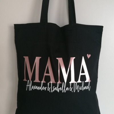 Baumwolltasche personalisiert//Mamatasche -in verschiedenen Farben - Mamatasche, Geschenk für Mama,