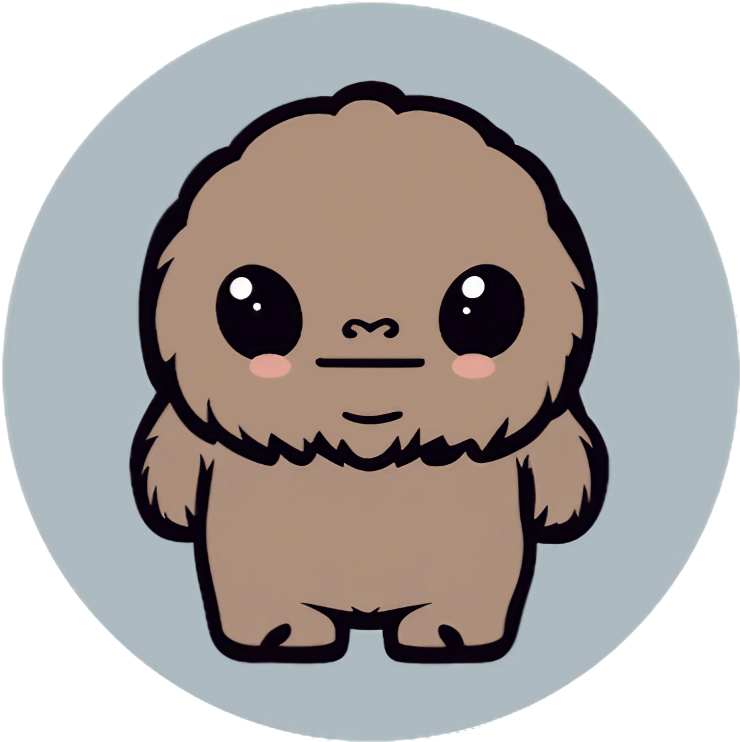 Chibi Kawaii Bigfoot - Soo Cute - Sticker - 3x3cm groß
