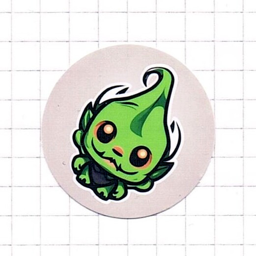 Süßer Cute Kawaii Goblin - Sticker - 3x3cm 2