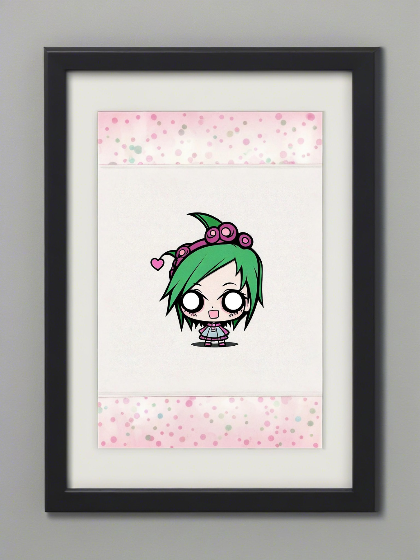 Grünhaar Psycho Chibi Girl Amely - Mini Poster - 20x30cm 3