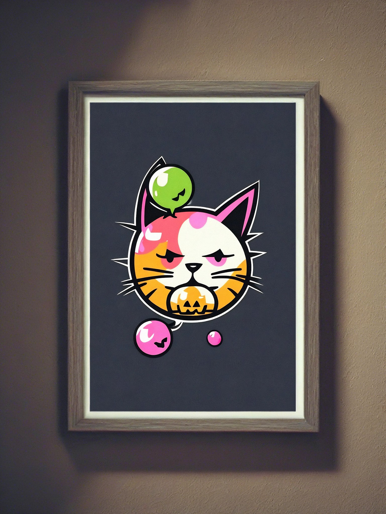 Kaugummi Halloween Katze - Mini Poster - 20x30cm 3