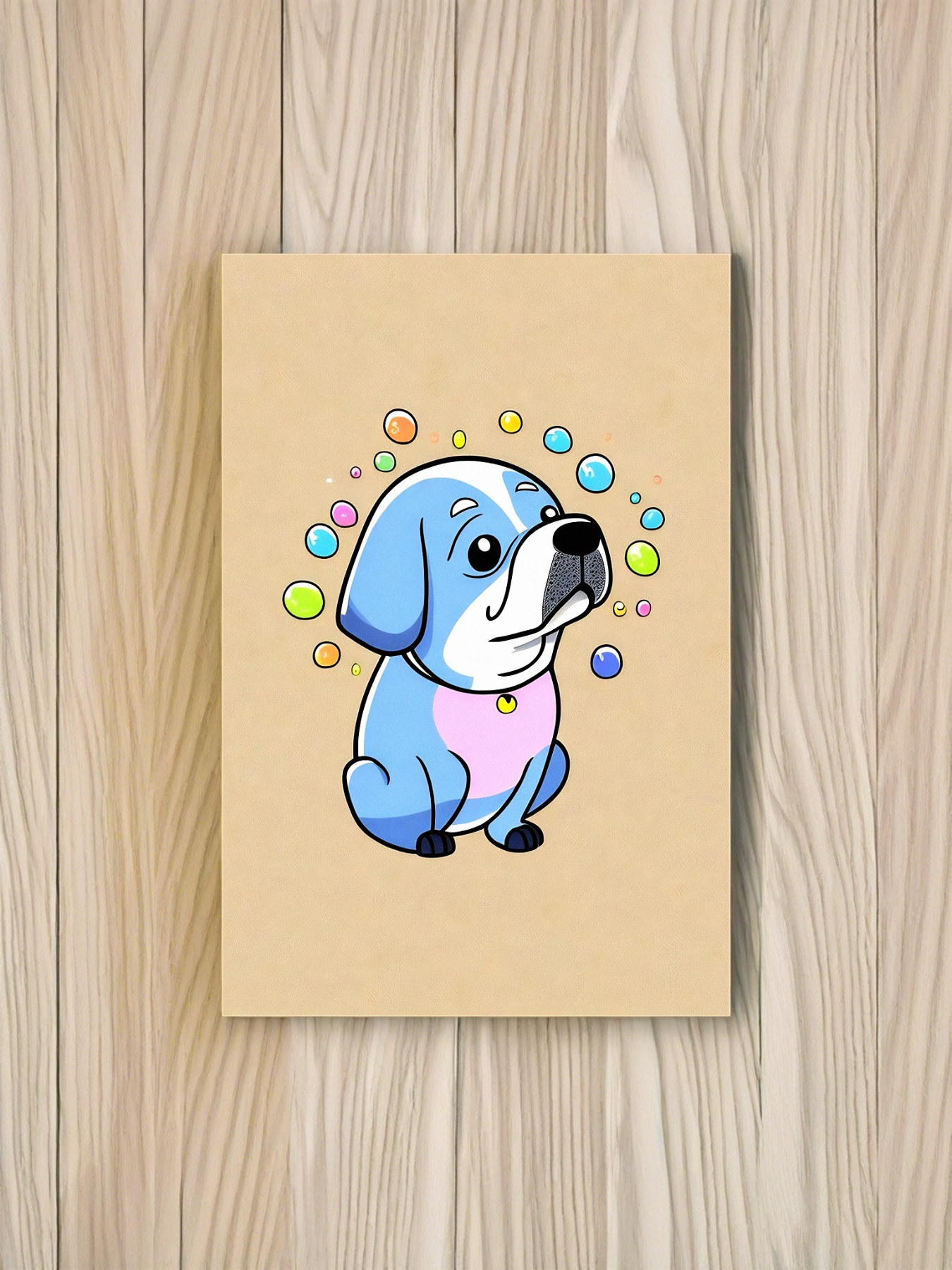 Kaugummi Hund 3 - Mini Poster - 20x30cm 2