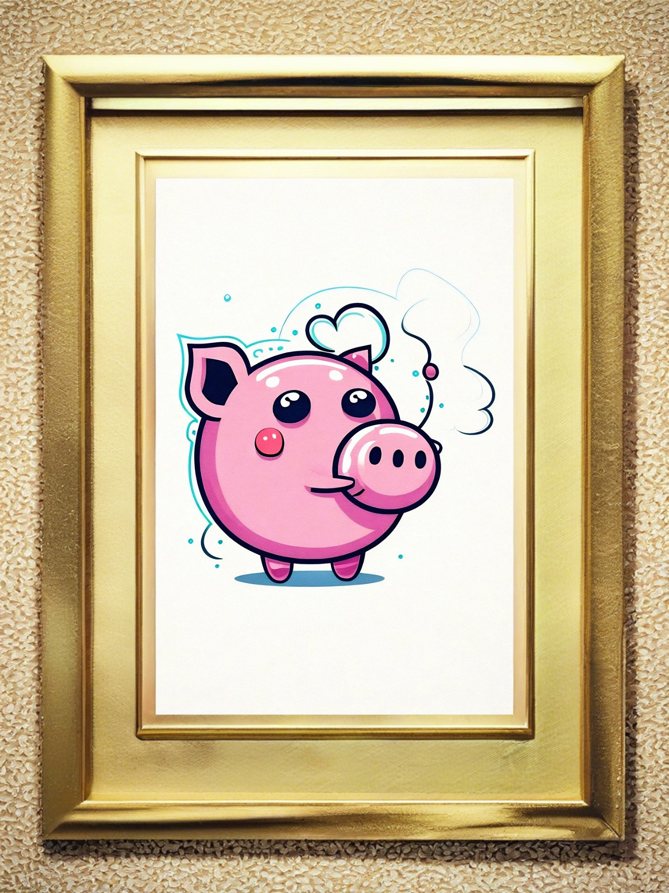 Fritzi das Schweinchen - Mini Poster - 20x30cm 4