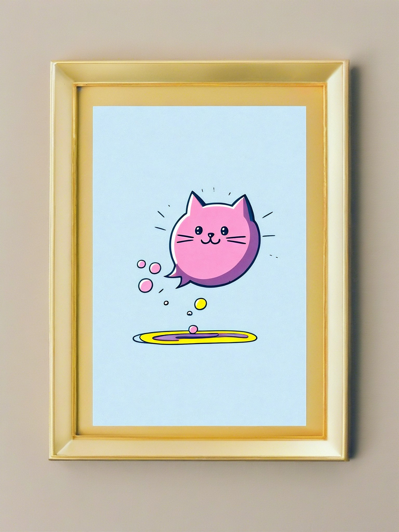 Pinky die Katze - Mini Poster - 20x30cm 3