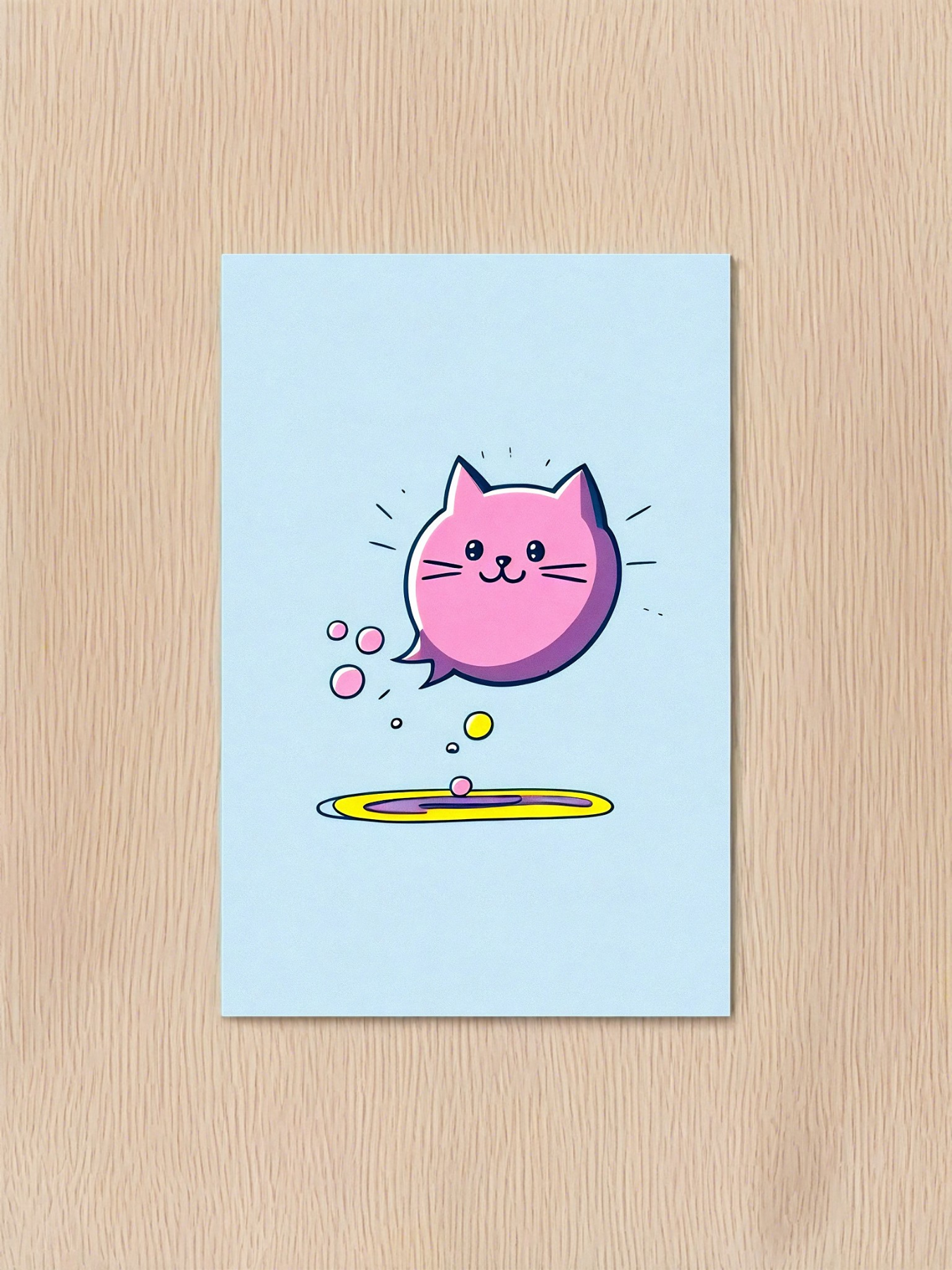 Pinky die Katze - Mini Poster - 20x30cm 2