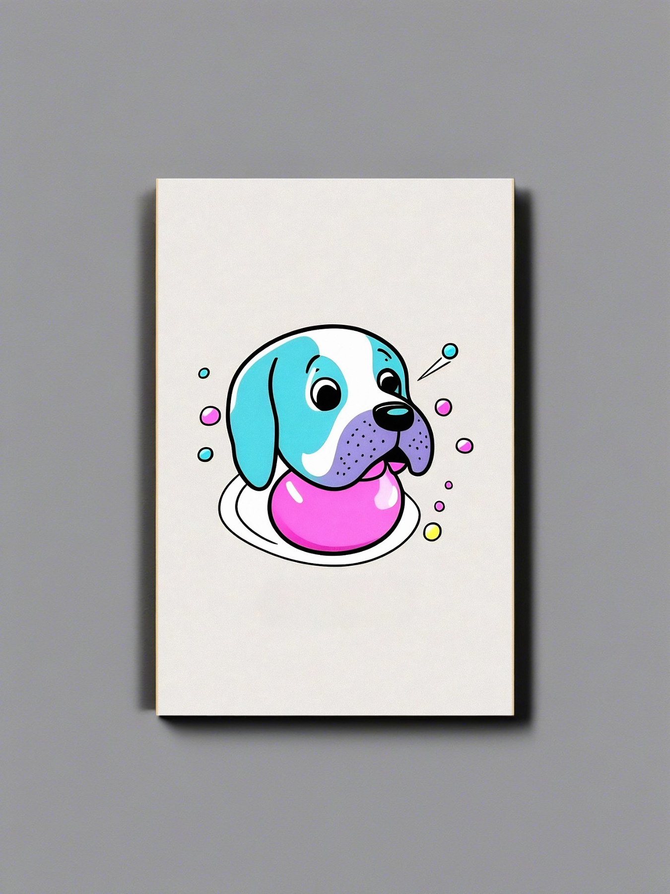 Kaugummi Hund 2 - Mini Poster - 20x30cm 2